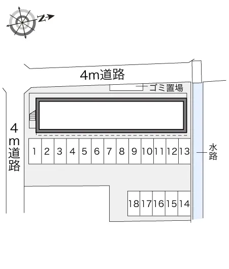 ★手数料０円★あま市甚目寺　月極駐車場（LP）